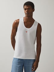 Reiss White Rush McLaren F1 Team Speedmark Knit Vest - Image 4 of 8