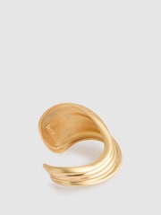 Reiss Gold Tone Florence Fluid Sculpted Cuff - Image 3 of 3