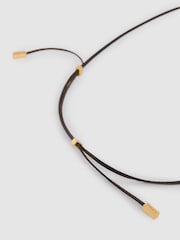 Reiss Gold Tone Momo Molten Link Pendant Necklace - Image 5 of 5