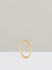 Reiss Gold Tone Monisha Molten Curve Bangle - Image 1 of 3