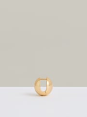 Reiss Gold Pollie Polished Ball Huggie Earrings - Image 4 of 4