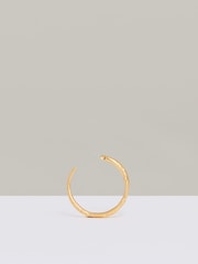 Reiss Gold Tone Molly Molten Hoop Earrings - Image 3 of 4