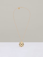 Reiss Gold Tone Skye Crystal Coin Pendant Necklace - Image 3 of 4