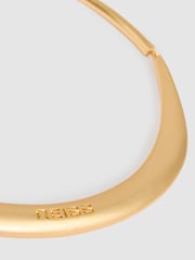Reiss Gold Tone Poppy Polished Curve Choker - Image 4 of 4