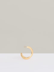 Reiss Gold Tone Flavia Fluid Hoop Earrings - Image 4 of 4