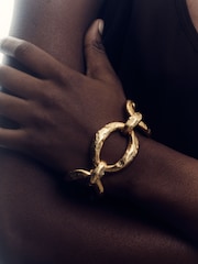 Reiss Gold Tone Monika Molten Link Bracelet - Image 1 of 3