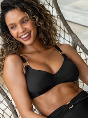 Pour Moi Black Samoa Bikini Top - Image 1 of 4