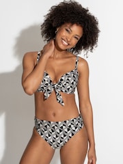 Pour Moi Chrome Black Roll Top Casablanca Bikini Briefs - Image 1 of 4