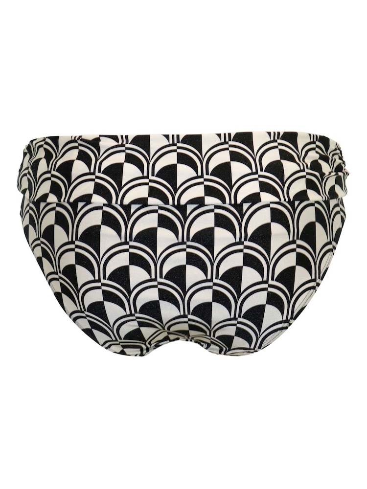 Pour Moi Chrome Black Roll Top Casablanca Bikini Briefs - Image 4 of 4