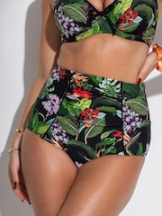 Zwart met tropisch motief - Pour Moi Palermo Briefs - Image 1 of 2