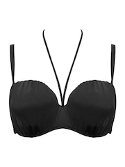 Pour Moi Black Padded Santa Cruz Bikini Top - Image 3 of 4