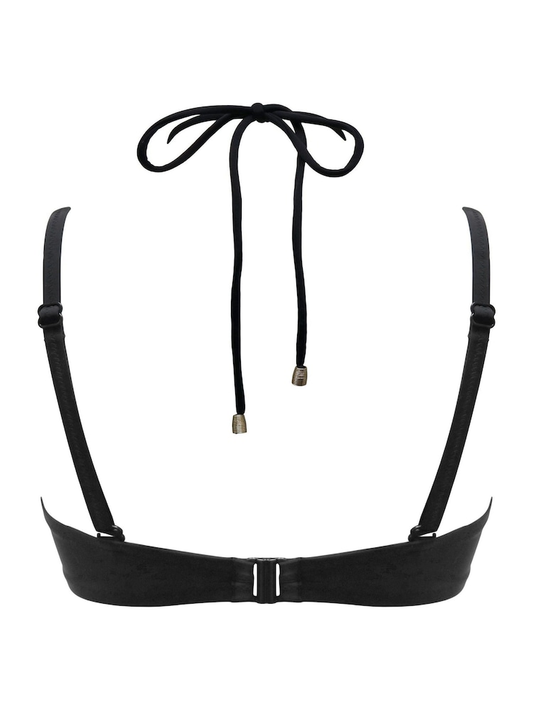 Pour Moi Black Padded Santa Cruz Bikini Top - Image 4 of 4