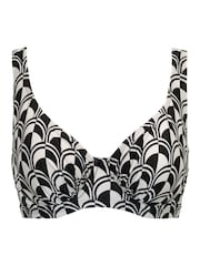 Pour Moi Black Non Padded Casablanca Lightly Underwired Tie Front Top - Image 3 of 4
