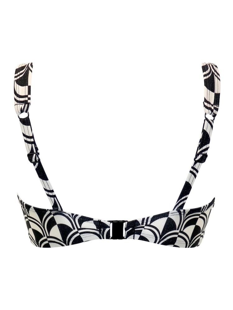 Pour Moi Black Non Padded Casablanca Lightly Underwired Tie Front Top - Image 4 of 4