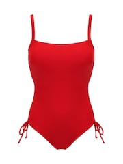 Pour Moi Red Square Neck Adjustable Underwired Swimsuit - Image 5 of 6