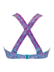 Pour Moi Blue Padded Venice Beach Bikini Top - Image 4 of 4