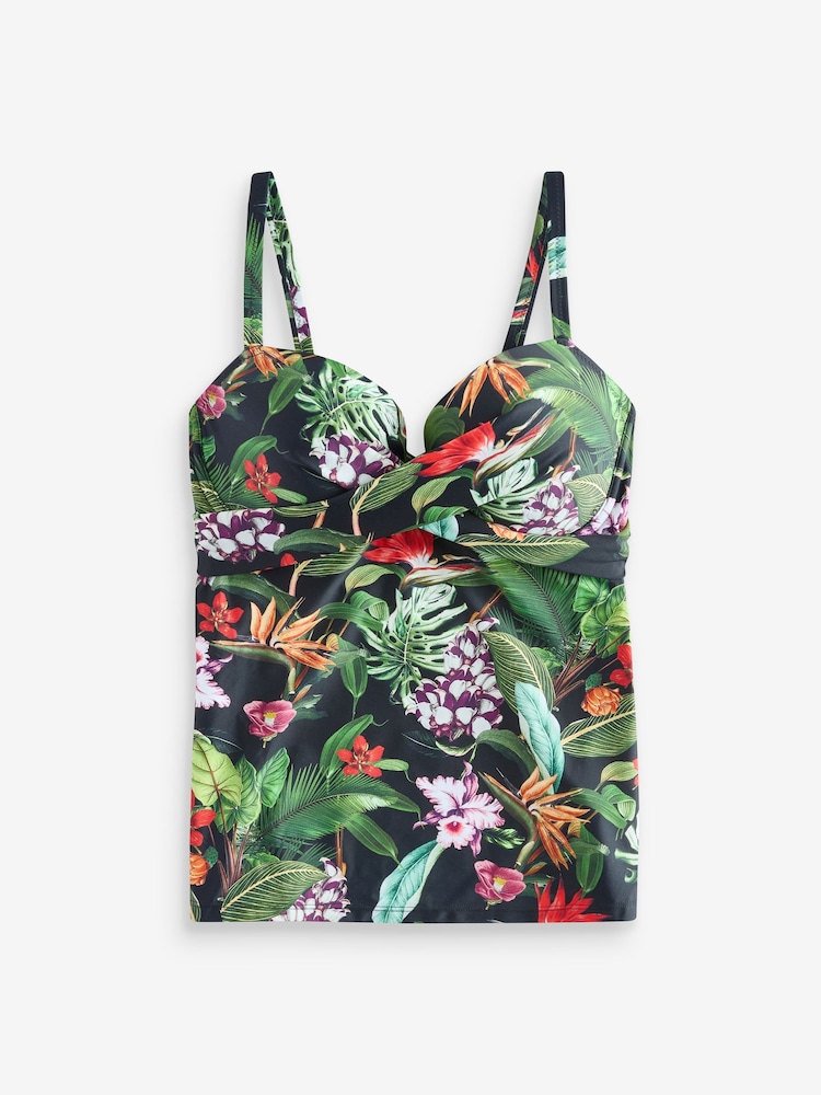 Negro cromado - Tankini acolchado con aros Palermo de Pour Moi - Imagen 1 de 1