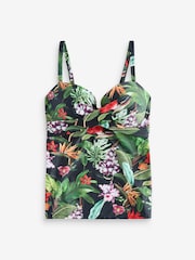 Pour Moi Black Tropical Palermo Underwired Padded Tankini - Image 3 of 4