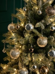 50 Pack Mixed Metallic Shatterproof Christmas Baubles - Image 1 of 4