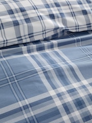 Catherine Lansfield Blue Kelso Check Easy Care Duvet Cover and Pillowcase Set - Image 4 of 4