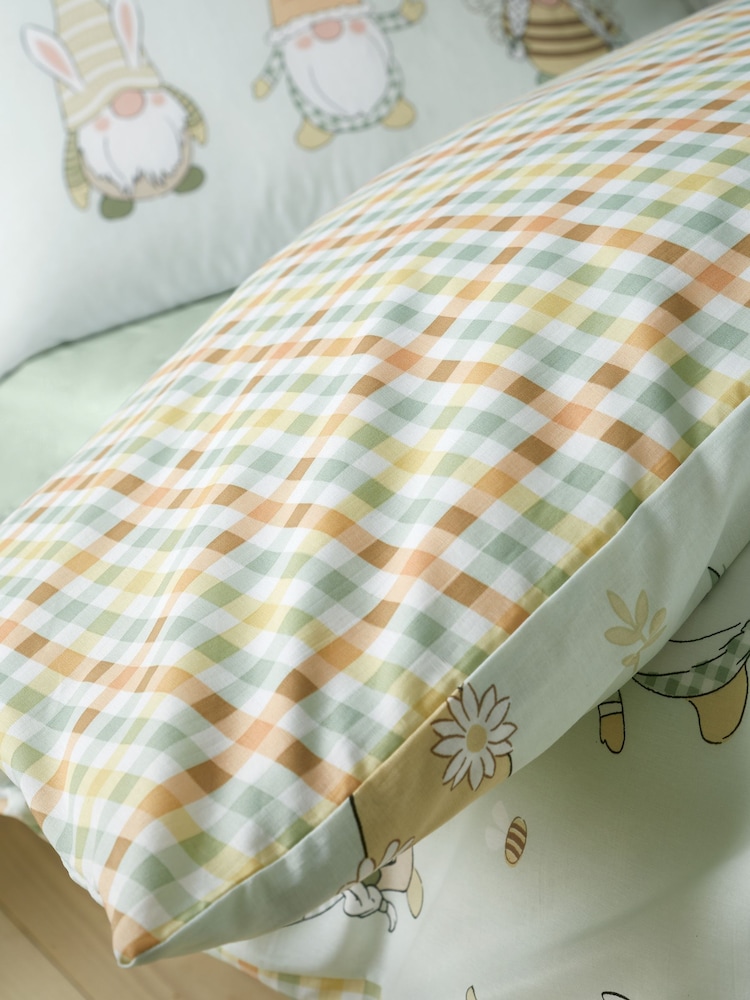 Ensemble housse de couette réversible Catherine Lansfield Spring Gonks - Image 4 of 5