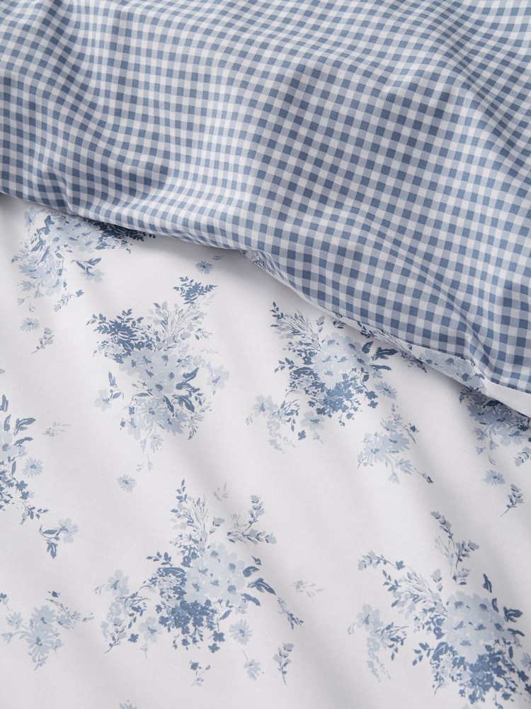 Catherine Lansfield Lucie Floral Frill Reversible Duvet Cover Set - Image 4 of 5