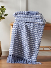Catherine Lansfield Stab Stitch Blanket Throw - صورة 1 من 4