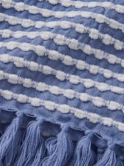 Catherine Lansfield Stab Stitch Blanket Throw - صورة 3 من 4