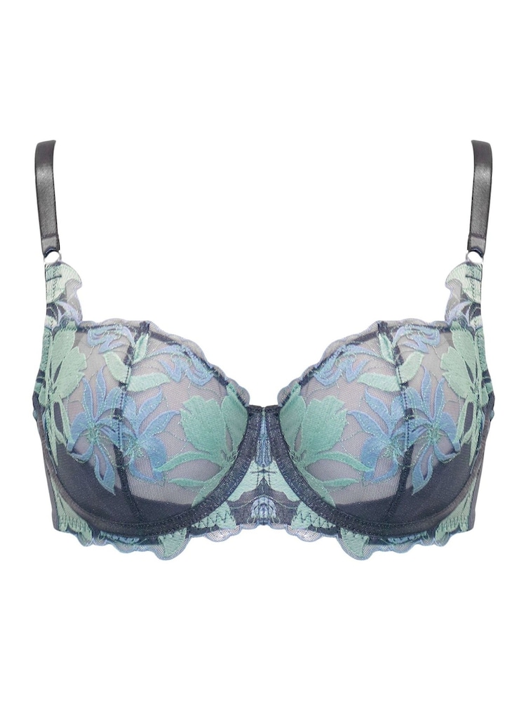 Pour Moi Roxanne Embroidered Non Padded Underwired Bra - Image 3 of 4