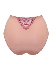 Pour Moi Pink High Waist Sofia Embroidered Lace Bikini Briefs - Image 3 of 5