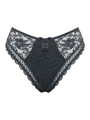 Pour Moi Grey High Leg Rebel Deep Knickers - Image 3 of 4