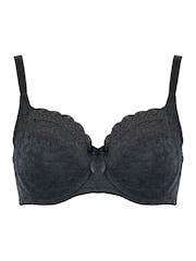 Gris - Sujetador escotado con relleno Rebel de Pour Moi - Imagen 3 de 4