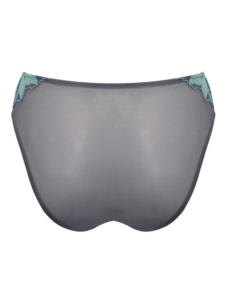 Pour Moi Roxanne Embroidered High Leg Mesh Briefs - Image 4 of 4
