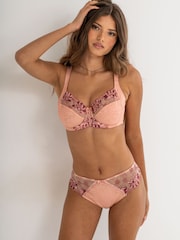 Roze - Pour Moi Sofia geborduurde kanten bikinibroekje - Image 1 of 4
