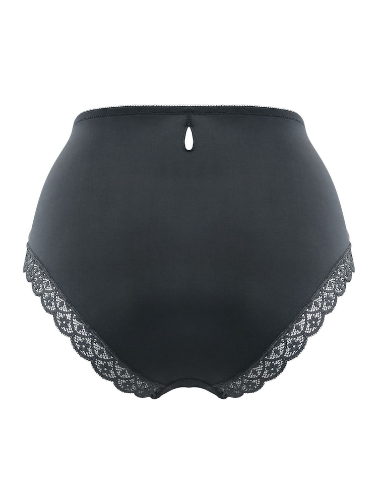Pour Moi Grey High Waist Rebel Deep Knickers - Image 4 of 4
