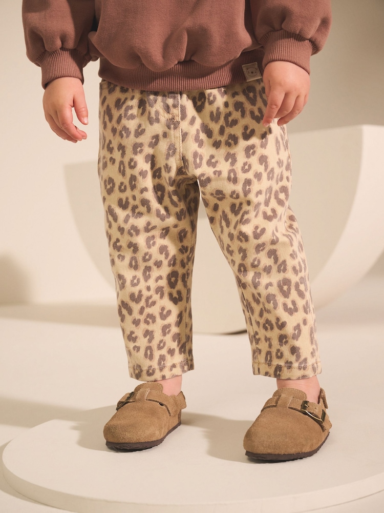 Leopard Print Mom Jeans (3mths-7yrs) - Image 1 of 4