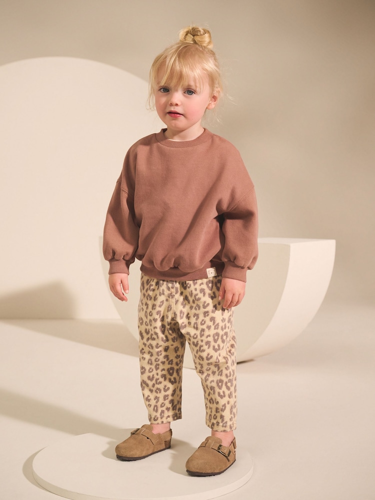 Leopard Print Mom Jeans (3mths-7yrs) - Image 2 of 4