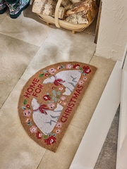 Cath Kidston Home for Christmas Slogan Doormat - Image 1 of 3