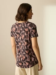 Animal Cotton Modal Slouch V-Neck T-Shirt - Image 2 of 8