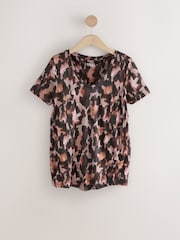 Animal Cotton Modal Slouch V-Neck T-Shirt - Image 6 of 8