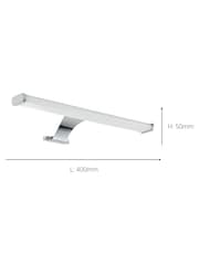 Eglo Chrome Vinchio LED Mirror Light - Image 4 of 5