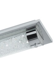Eglo Chrome Tolorico LED Crystal Bathroom Ceiling Light - Image 3 of 5