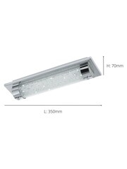 Eglo Chrome Tolorico LED Crystal Bathroom Ceiling Light - Image 4 of 5