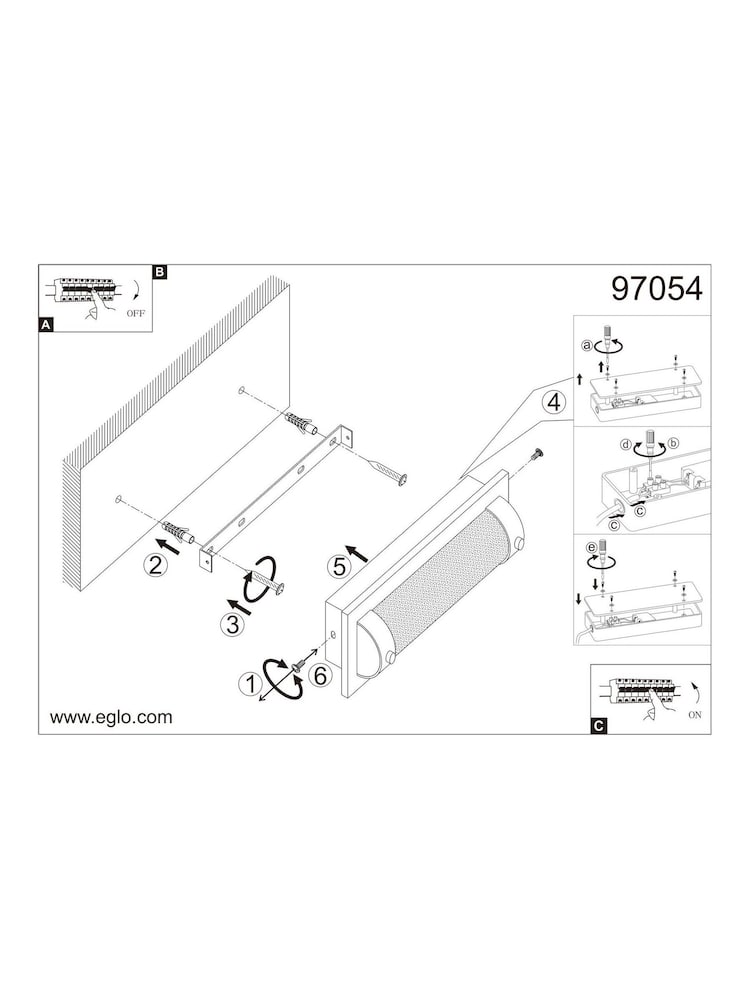 Eglo Chrome Tolorico LED Crystal Bathroom Ceiling Light - Image 5 of 5 Eglo Chrome Tolorico LED Crystal Bathroom Ceiling Light - Image 5 of 5