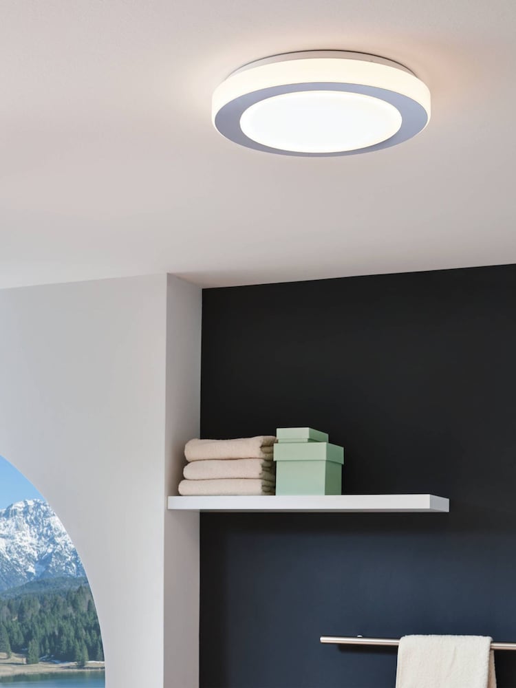 Eglo White Carpi LED Round Ceiling Light - Image 1 of 5