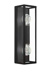 Eglo Black Amezola Caged Bathroom Wall/Ceiling Light - Image 2 of 5