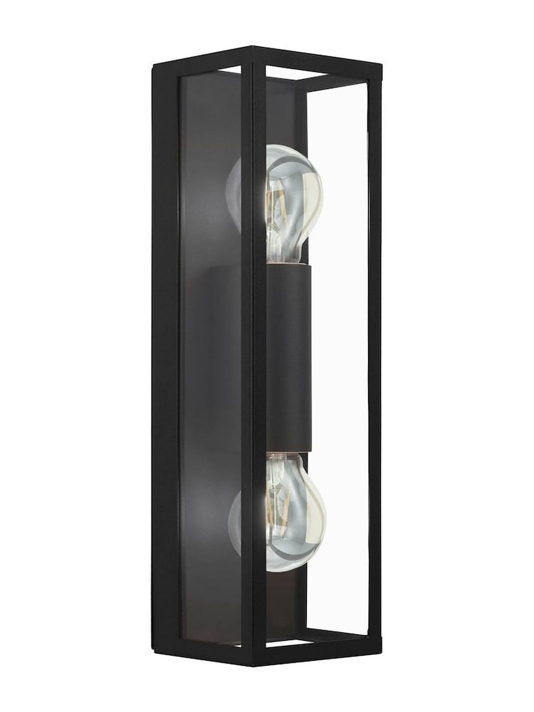 Eglo Black Amezola Caged Bathroom Wall/Ceiling Light - Image 2 of 5
