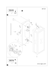 Eglo Black Amezola Caged Bathroom Wall/Ceiling Light - Image 4 of 5