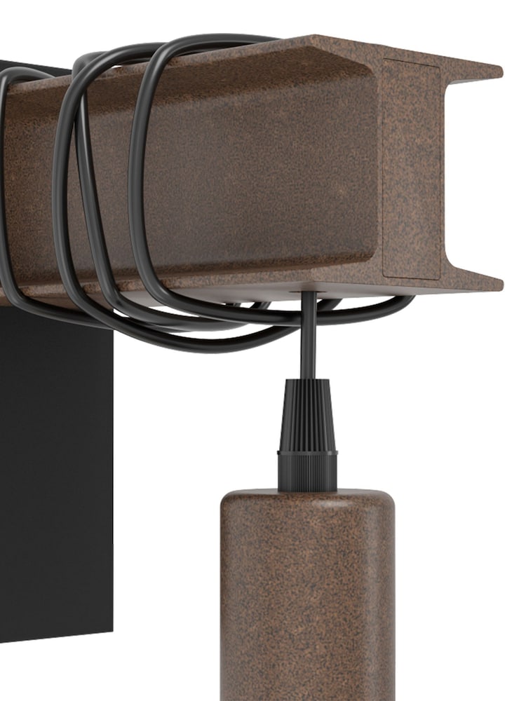 Eglo Black Townshend 4 Steel Wall Light - Image 5 of 5
