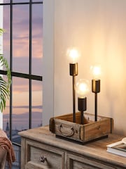 Eglo Brown Tooton Table Lamp - Image 1 of 5
